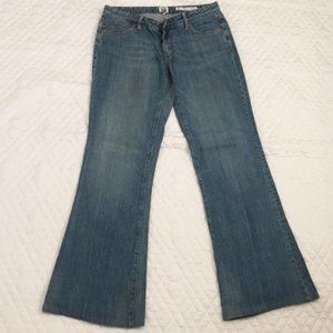 Avenue A Salt Low Rise Flare Blue Jeans Sz 30